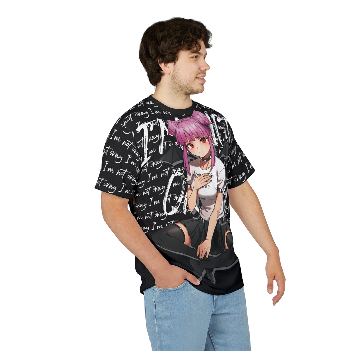 Budo - I'm Not Okay Script - All Over T-Shirt