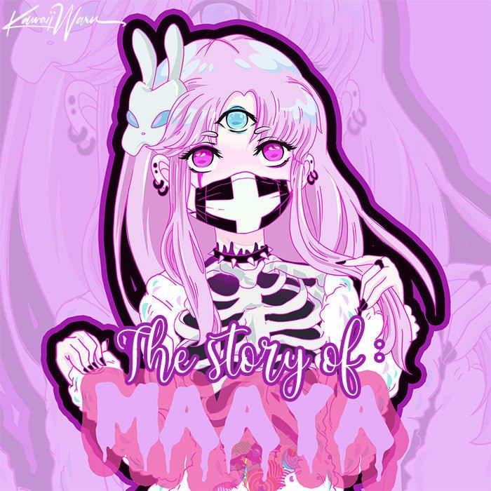 Maaya, Kawaiiwaru’s original creepy-cute skeletal character