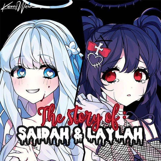 Saidah and Laylah, Kawaiiwaru light and dark angel twins