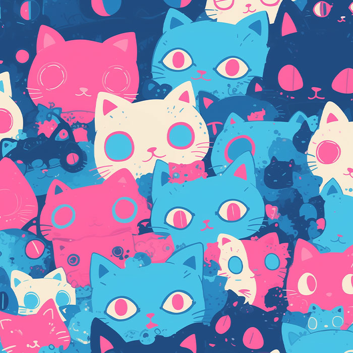 Cute pastel cats