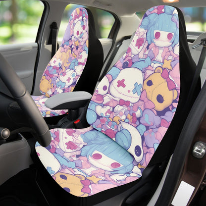 Pastel Creepy Dolls - Car Seat Covers Set of 2