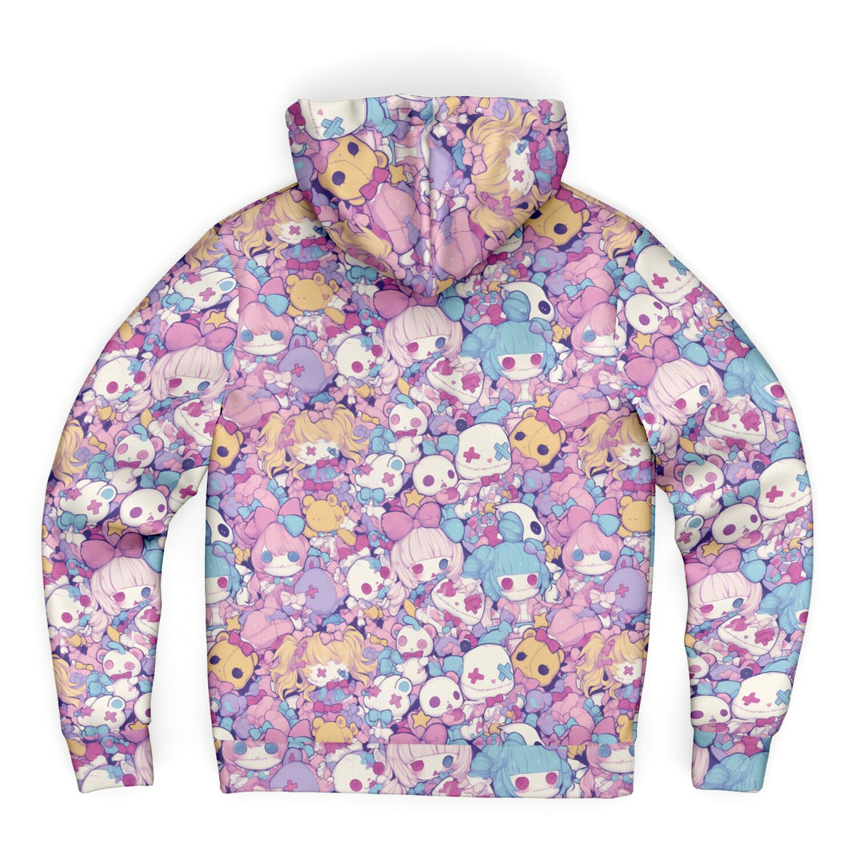 Pastel Creepy Dolls - Sherpa Jacket Hoodie