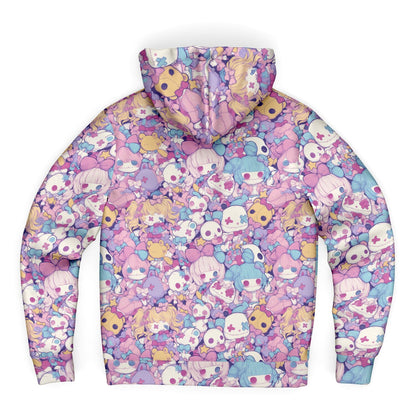 Pastel Creepy Dolls - Sherpa Jacket Hoodie