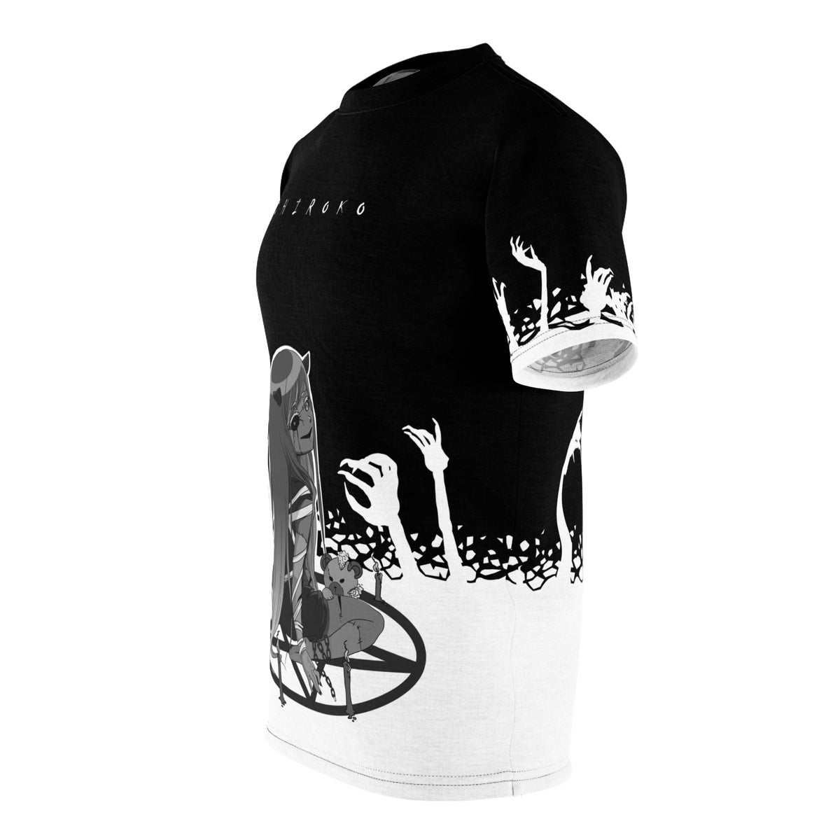 Chiroko - Necromancer Monochrome - All Over T-Shirt