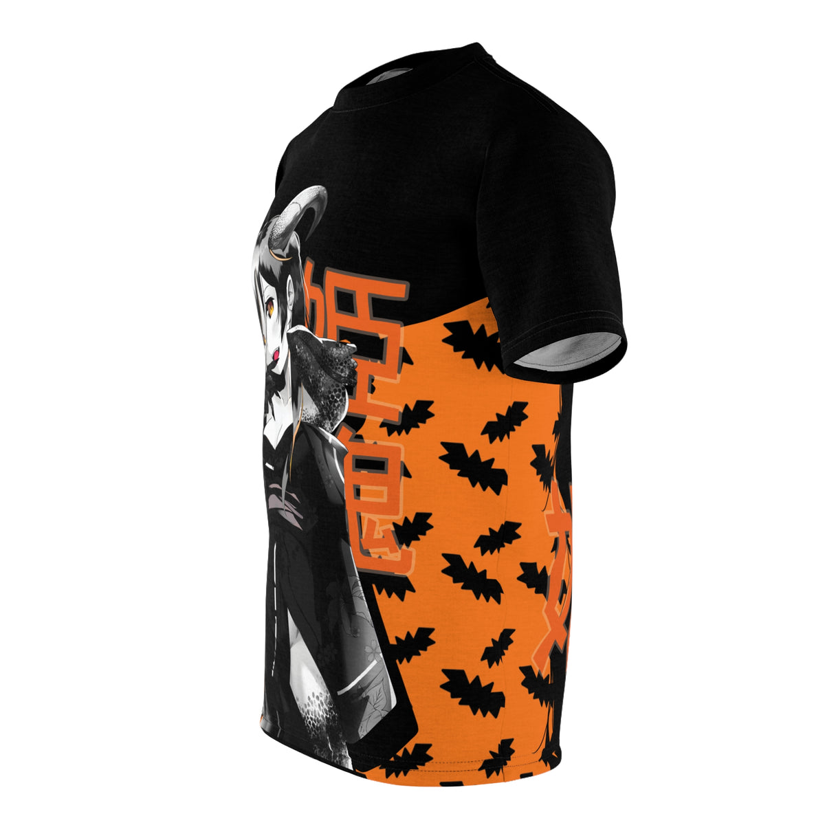 Oni-Hime - Demon Princess Halloween Monochrome - All Over T-Shirt