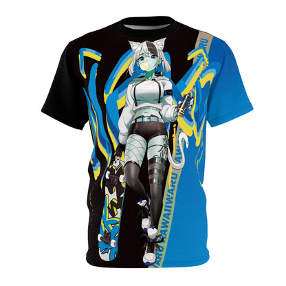 Tori - Icy Blue Raspberry - All Over T-Shirt