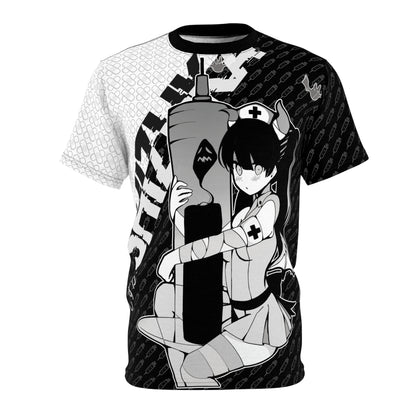 Shizuka - Quiet Nurse Bad Vibes Monochrome V2 - All Over T-Shirt