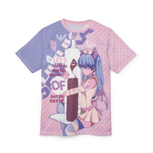 Shizuka - Quiet Nurse Bad Vibes V1 - All Over T-Shirt