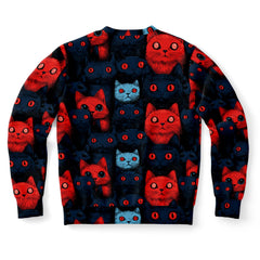 Cats of doom Japanese creepy art AOP Sweatshirt