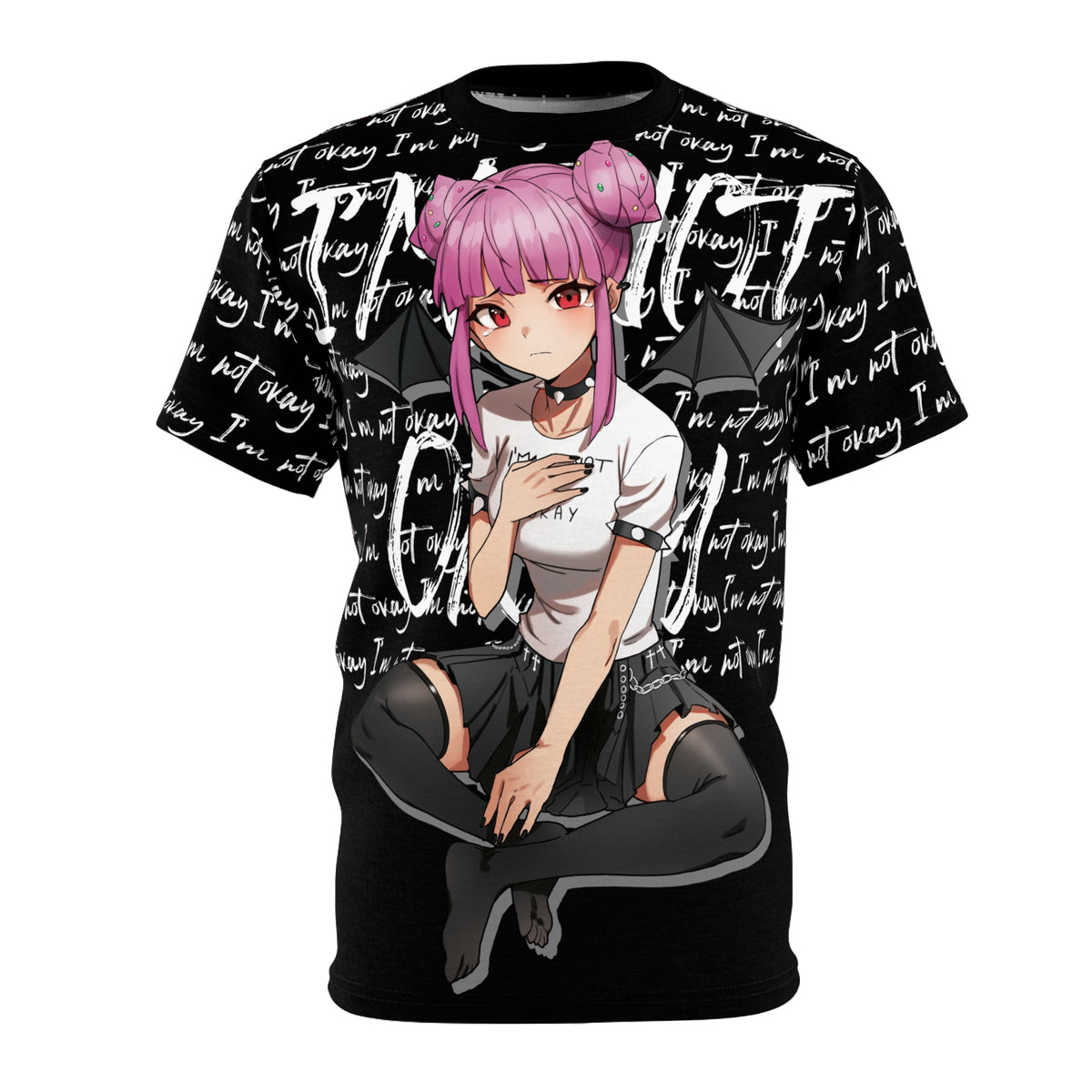 Budo - I'm Not Okay Script - All Over T-Shirt