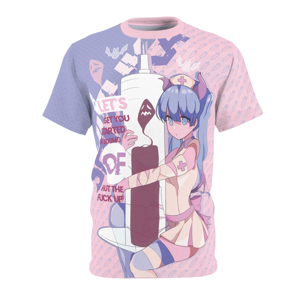 Shizuka - Quiet Nurse Bad Vibes V1 - All Over T-Shirt
