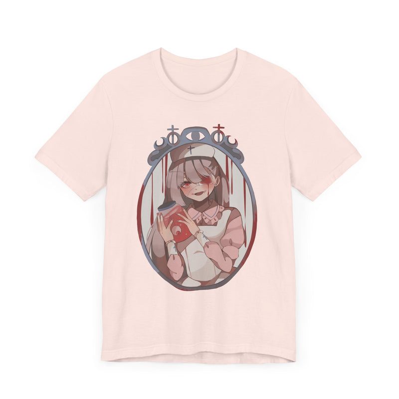 Hitomi creepy anime nurse unisexT-shirt