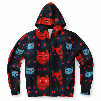 Cats of Doom - All Over Zip Hoodie