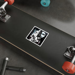 Sehen Crazy Anime Girl Die-Cut Sticker
