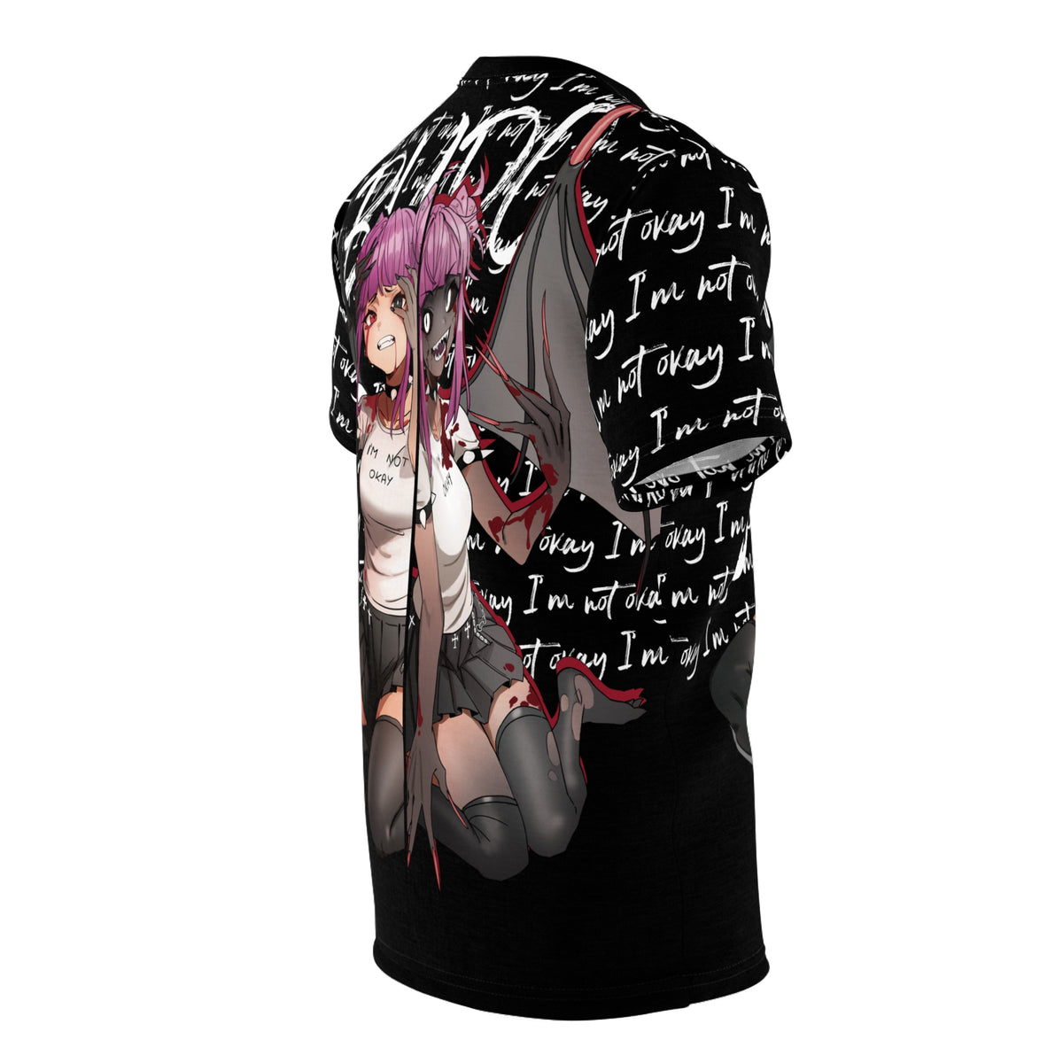 Budo - I'm Not Okay Script - All Over T-Shirt