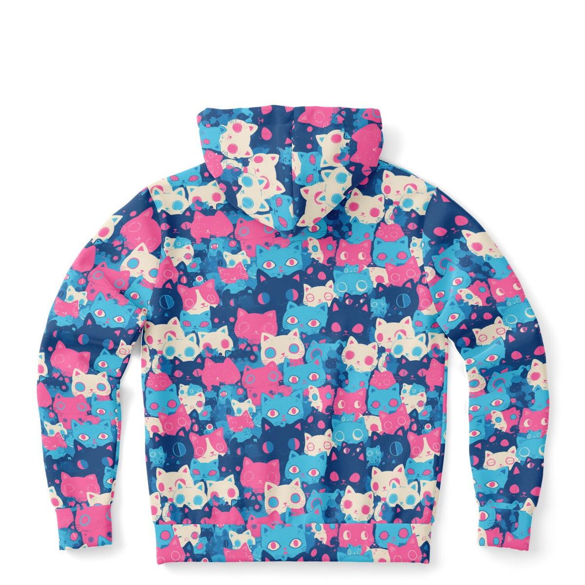 Pastel Cats - All Over Zip Hoodie