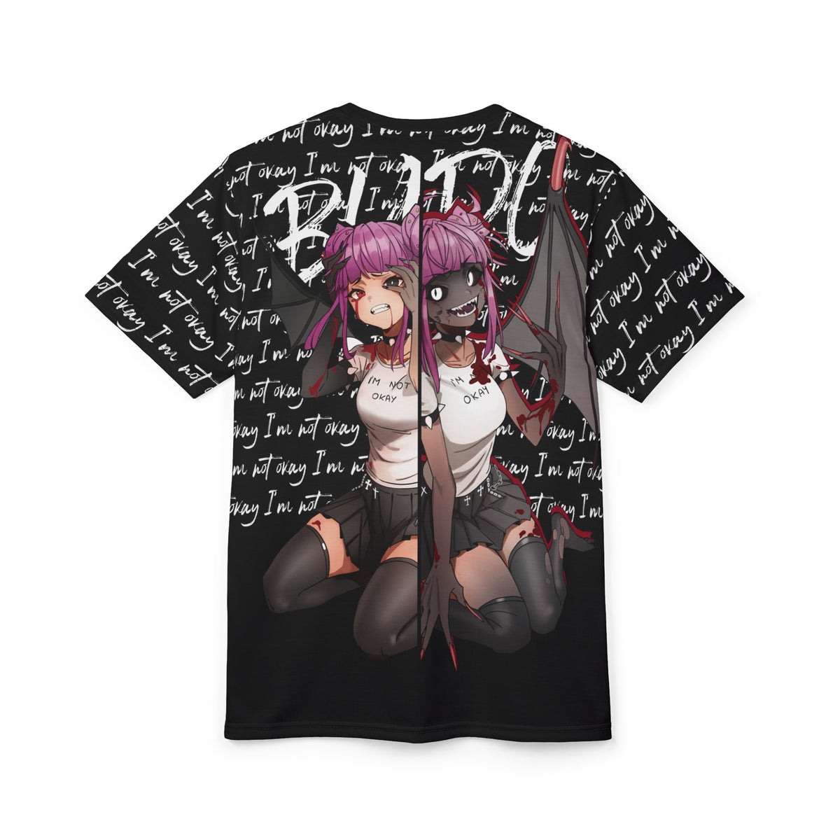 Budo - I'm Not Okay Script - All Over T-Shirt