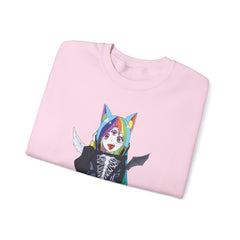 Niji neko anime girl Unisex Sweatshirt