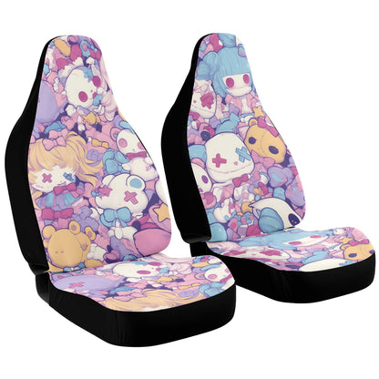 Pastel Creepy Dolls - Car Seat Covers Set of 2