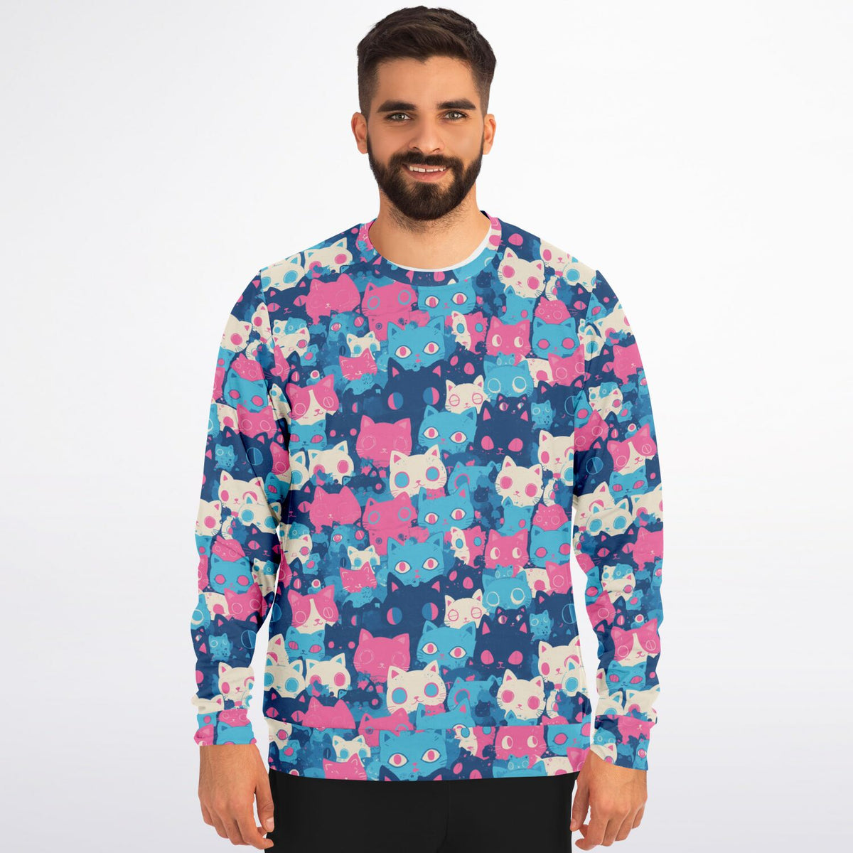 Pastel Cats - All Over Sweatshirt