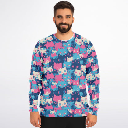 Pastel Cats - All Over Sweatshirt