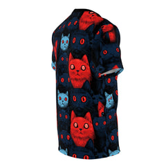Cats of doom Japanese creepy art Unisex AOP Cut & Sew T-shirt