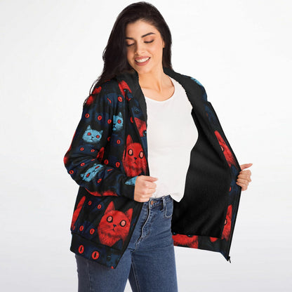 Cats of Doom - Sherpa Jacket Hoodie