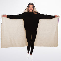 Saidah and Laylah - Dark and Light Anime Angel Twins Hooded Blanket