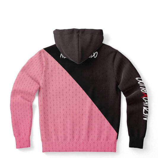 Budo cosplaying as Nezuko cute Anime Girl AOP Hoodie - kawaiiwaru