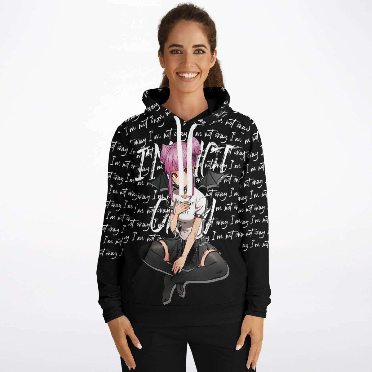Budo Transformation Gothic sad anime Unisex AOP Hoodie - kawaiiwaru