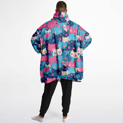 Pastel Cats - Fluffy Snug Hoodie