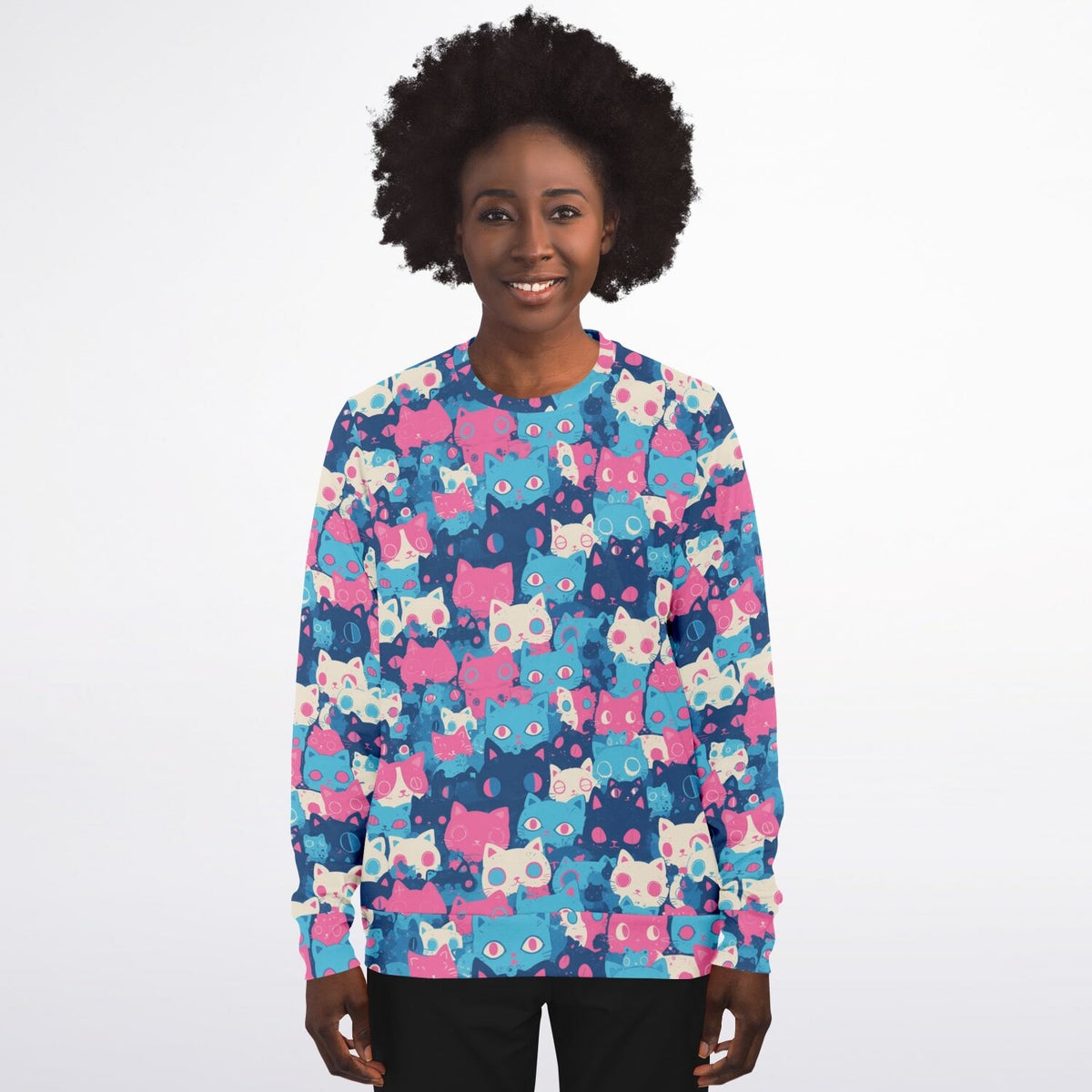 Pastel Cats - All Over Sweatshirt