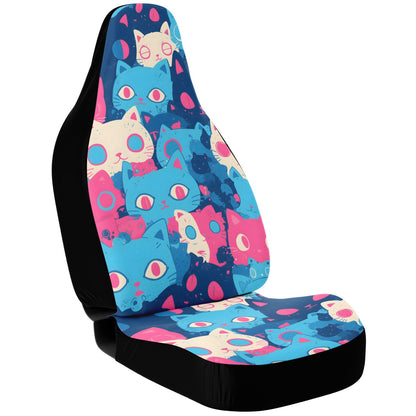 Pastel Cats - Car Seat Covers Set of 2