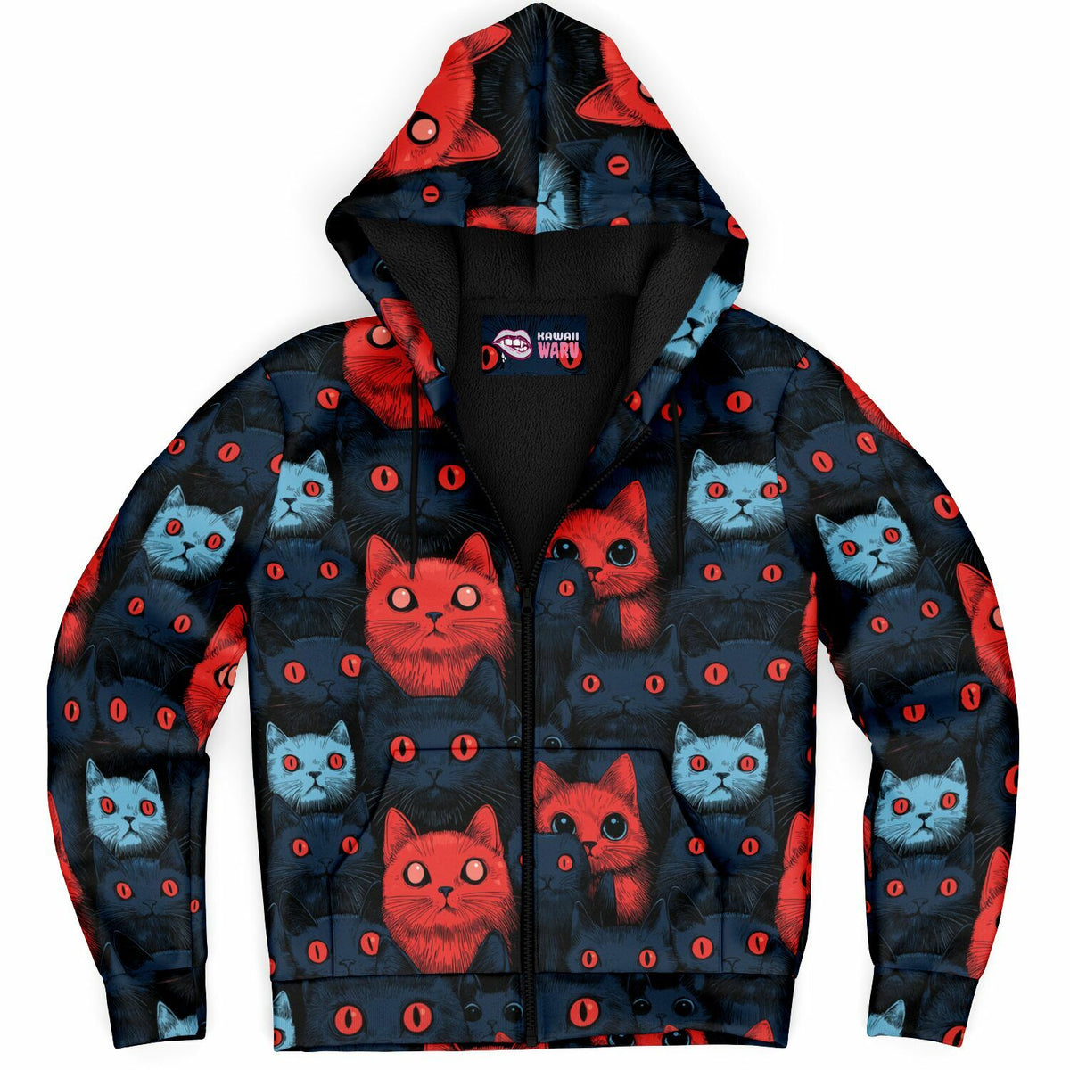Cats of Doom - Sherpa Jacket Hoodie