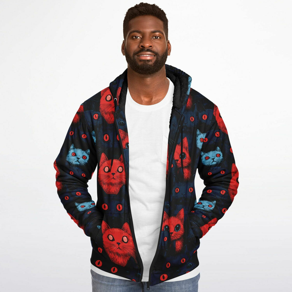 Cats of Doom - Sherpa Jacket Hoodie