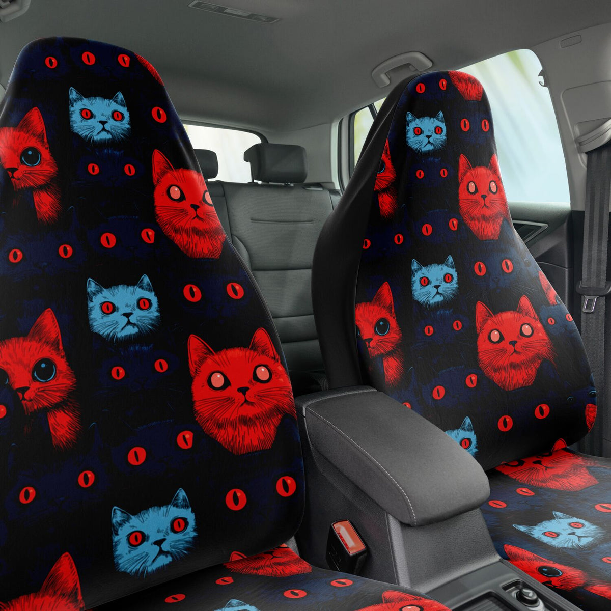 Cats of Doom - Car Seat Covers Set of 2