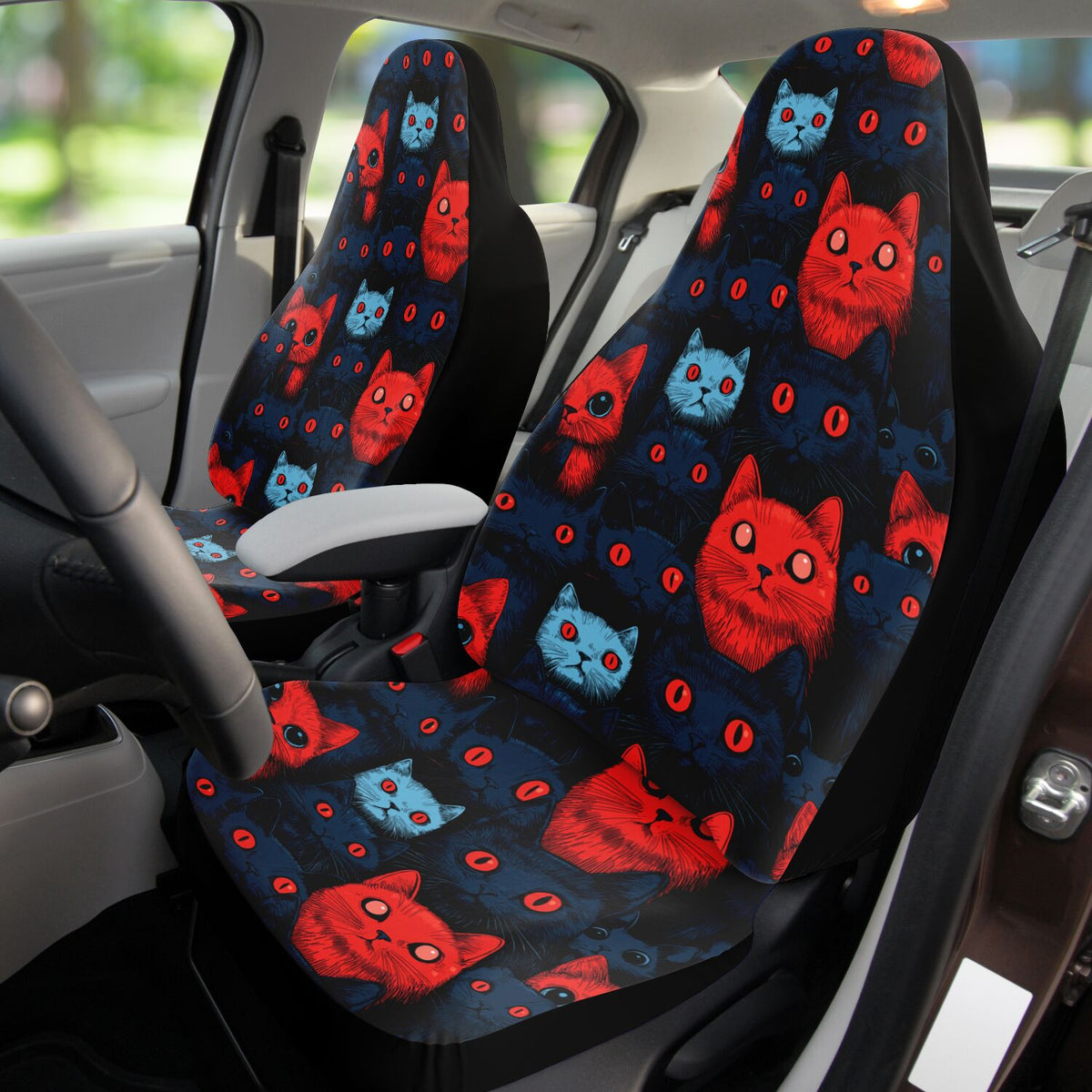 Cats of Doom - Car Seat Covers Set of 2