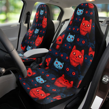 Cats of Doom - Car Seat Covers Set of 2