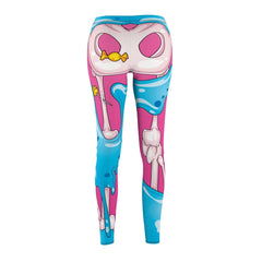 Full Body Kawaii Skeleton Halloween Women's Cut & Sew Casual Leggings - kawaiiwaru