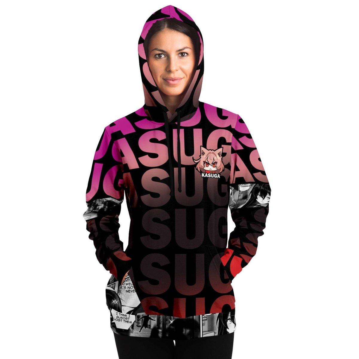 Kasuga werewolf anime girl AOP Hoodie - kawaiiwaru