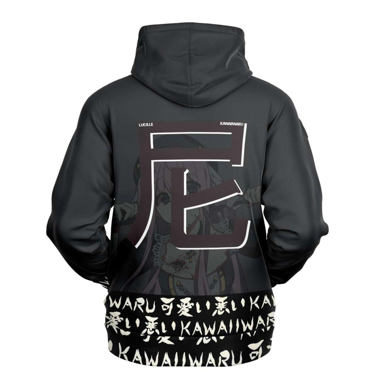 Lucille Sexy Bad Anime Nun Unisex AOP Hoodie - kawaiiwaru