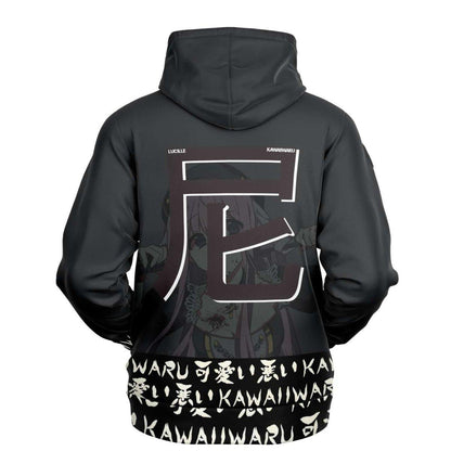 Lucille Sexy Bad Anime Nun Unisex AOP Hoodie - kawaiiwaru