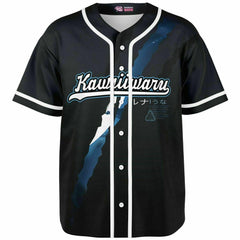 Luna - Wolf anime girl werewolf Unisex Baseball Jersey t-shirt - AOP - kawaiiwaru