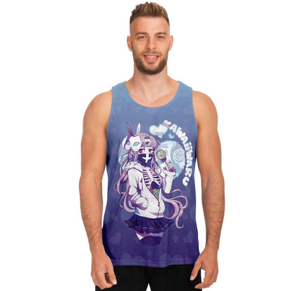 Maaya V2 Creepy Cute Anime Girl AOP tank top - kawaiiwaru