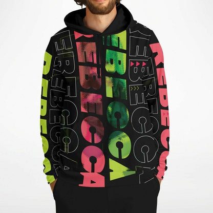 Rebecca - Cyberpunk Anime Girl Unisex AOP Hoodie - kawaiiwaru