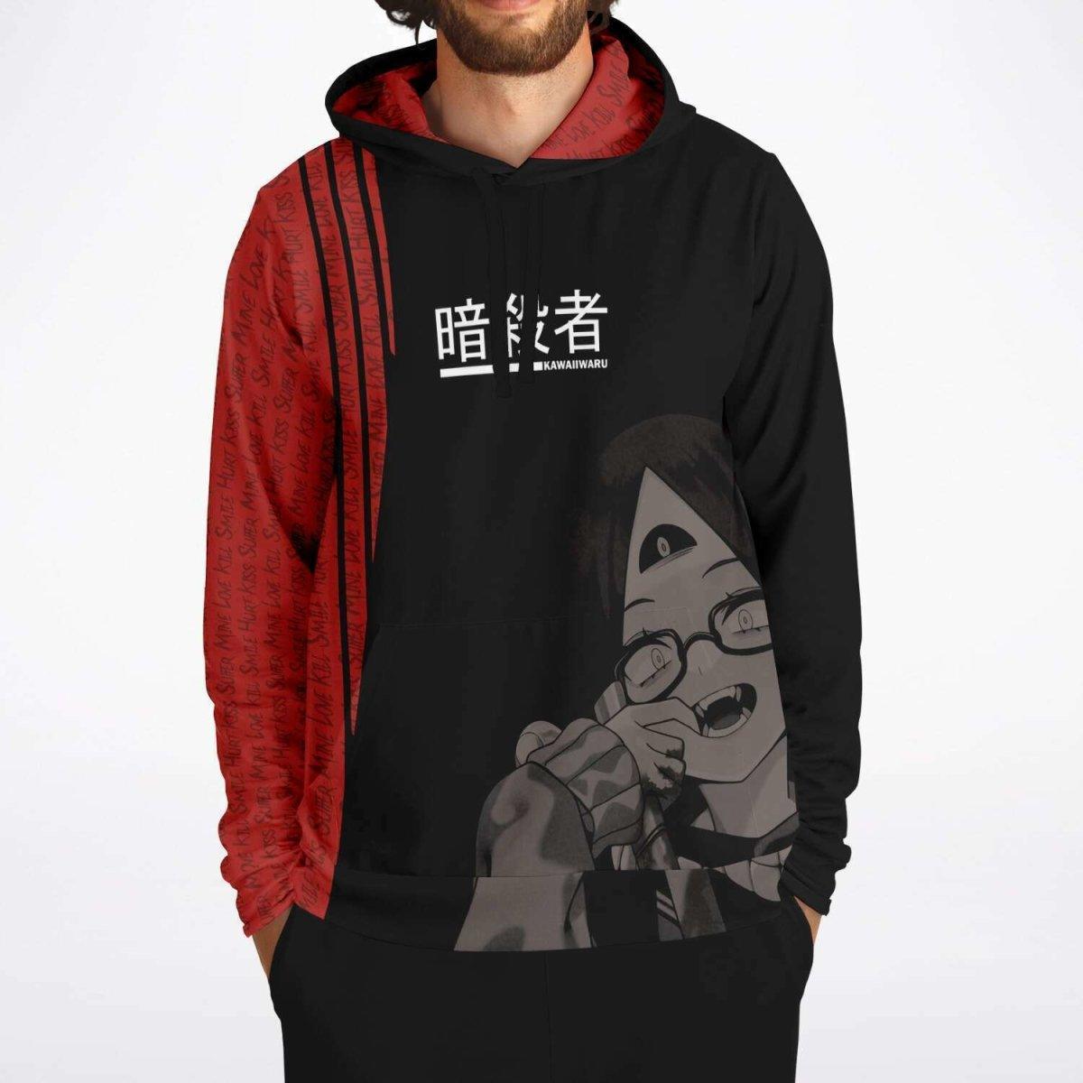Sehen cosplaying as Himiko Toga - Dark Edition - Crazy Waifu Anime Girl AOP Hoodie - kawaiiwaru