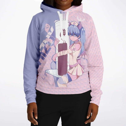 Shizuka Kawaii Anime Nurse - Creepy Cute - Unisex AOP Hoodie - kawaiiwaru